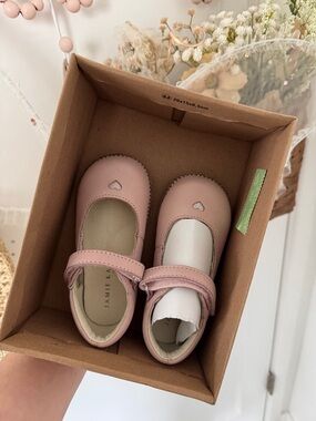 Jamie Kay Blush Pink Heart Strap Dahlia Loafer